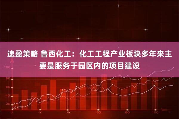 速盈策略 鲁西化工:化工工程产业板块多年来主要是服务于园区内的项目建设