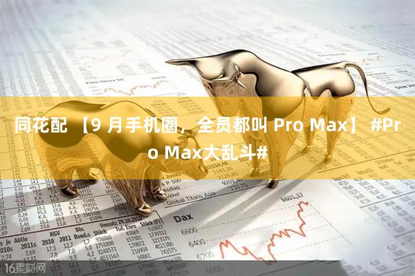 同花配 【9 月手机圈，全员都叫 Pro Max】 #Pro Max大乱斗#